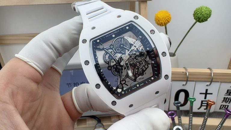 Top-quality replica watch Richard Mille R Factory RM055 White mechanical men