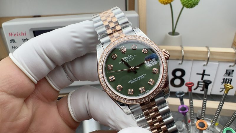 Replica watch Lady-Datejust GS Factory Rolex 278381 Green 31mm Mechanical women