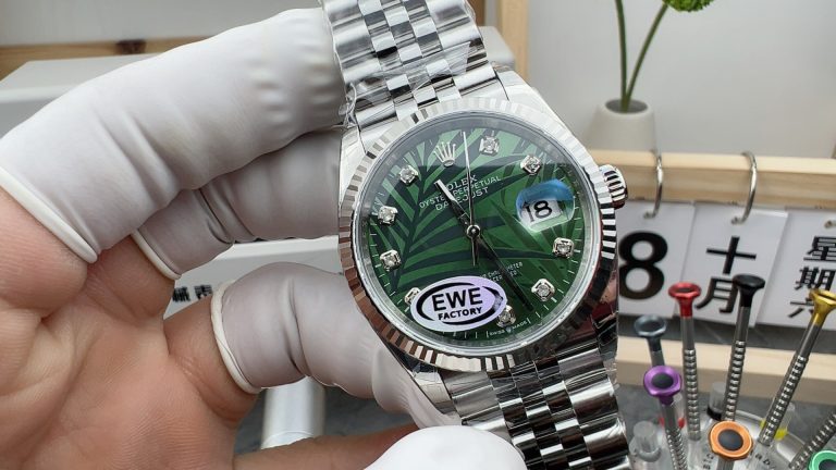The best replica watch Datejust EWE Factory Rolex 126234 Green 36mm Mechanical men