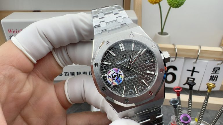Super Clone watch Royal Oak APS Factory Audemars Piguet 15450 gray Mechanical men