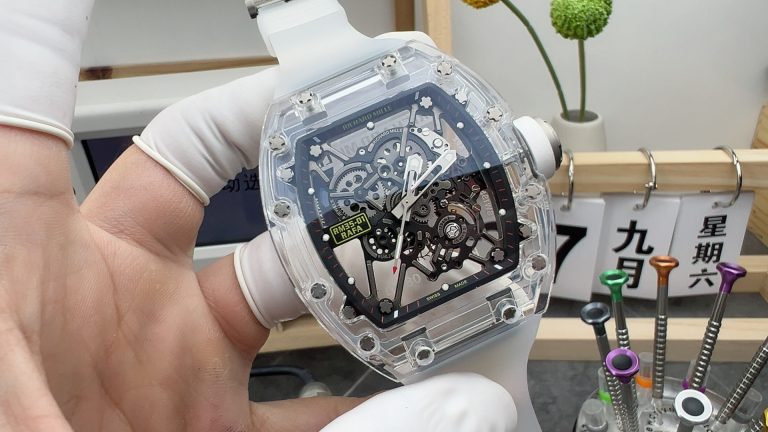 Replica watch RM35-01 Sonic Factory Richard Mille transparent Mechanical men