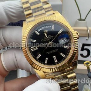 Top-quality replica watch Rolex EWE Factory Day-Date 228238 Black 40mm Mechanical men