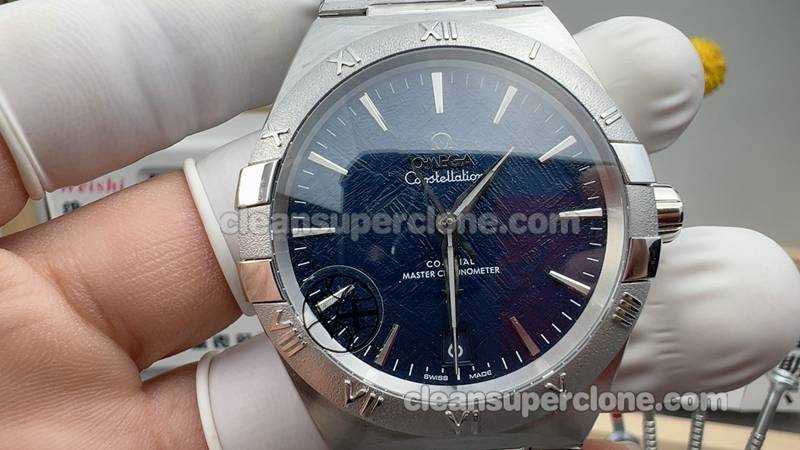 Replica watch Constellation V+ Factory Omega 131.30.41 Blue 41mm Mechanical men