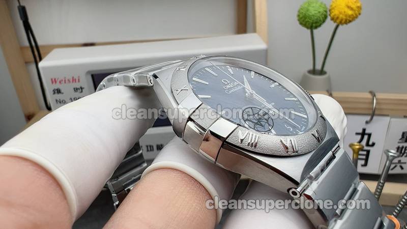 Replica watch Constellation V+ Factory Omega 131.30.41 Blue 41mm Mechanical men