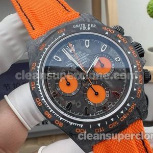 1:1 Replica Watch Daytona DIW Factory Rolex carbon fiber Orange 4130 Mechanical men