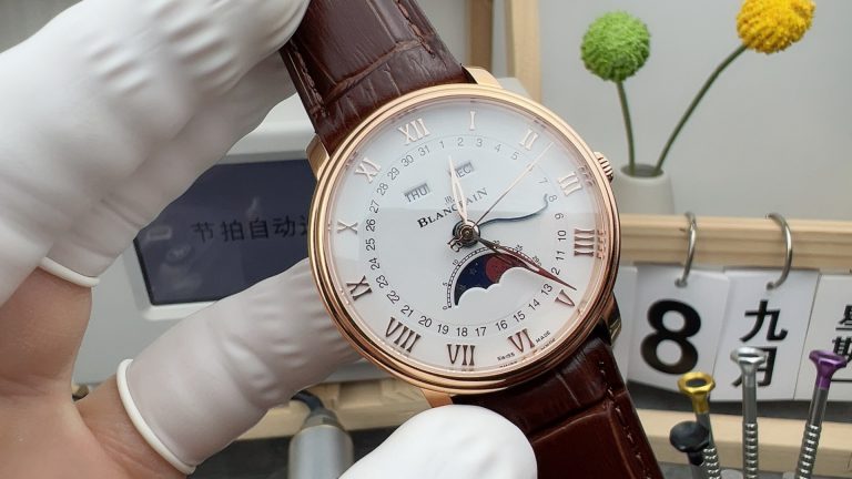 Replica watch Villeret MKS Factory Blancpain 6654 White Mechanical men