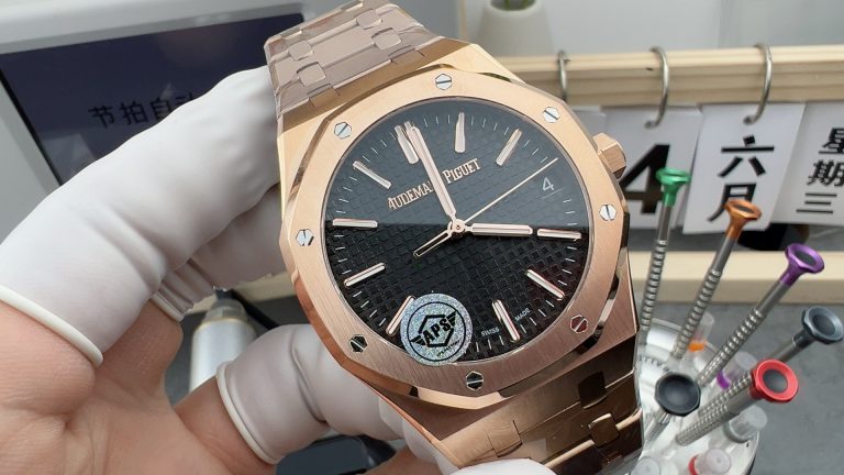 1:1 Copy watch Royal Oak APS Factory Audemars Piguet 15510 Black Mechanical men