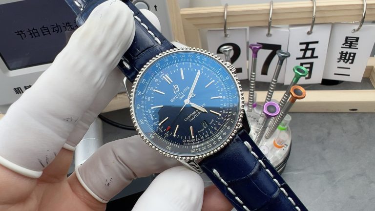 1:1 Copy watch Navitimer V7 Factory Breitling Blue 41mm Mechanical men