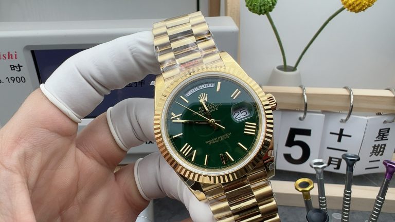 1:1 Replica Watch Rolex GM Factory Day-Date 228238 Green 40mm Mechanical men