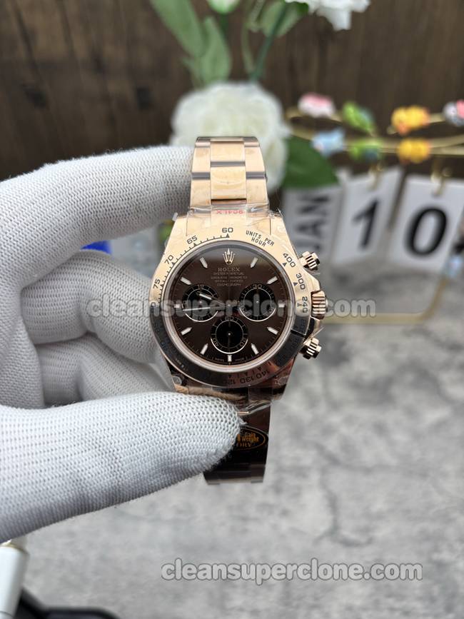 1:1 Copy watch Daytona QF Factory Rolex 126505 Brown 40mm 4131 Mechanical men