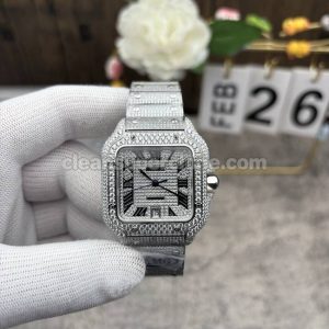 Top-quality replica watch Santos AMG Factory Cartier Diamond Mechanical men